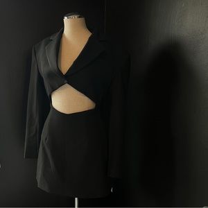 Zara blazer cut out mini dress